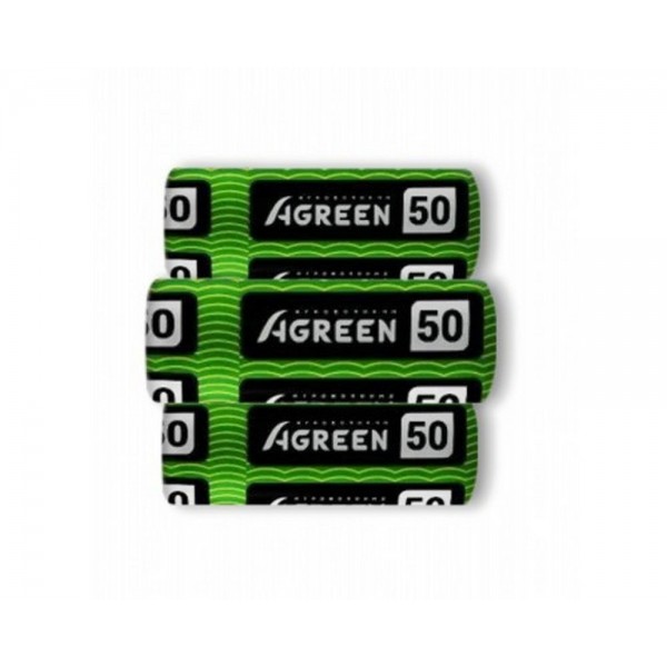 Укривне агроволокно, чорне, Agreen, щільність 50г/м.кв, ширина 1,6м, довжина 25м